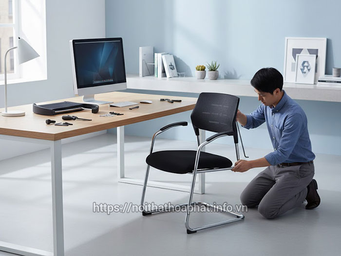 Cách lắp ghế văn phòng chân quỳ