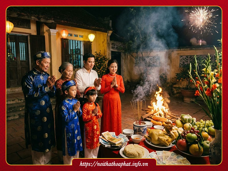 Cúng giao thừa 2026 màu gì