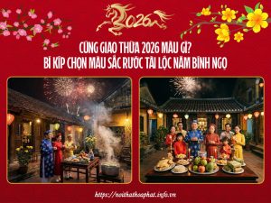 Cúng giao thừa 2026 màu gì