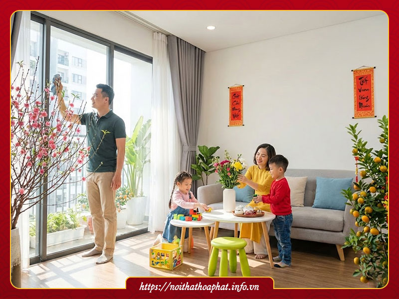 dọn nhà đón Tết 2026 Bính Ngọ