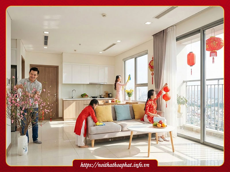dọn nhà đón Tết 2026 Bính Ngọ
