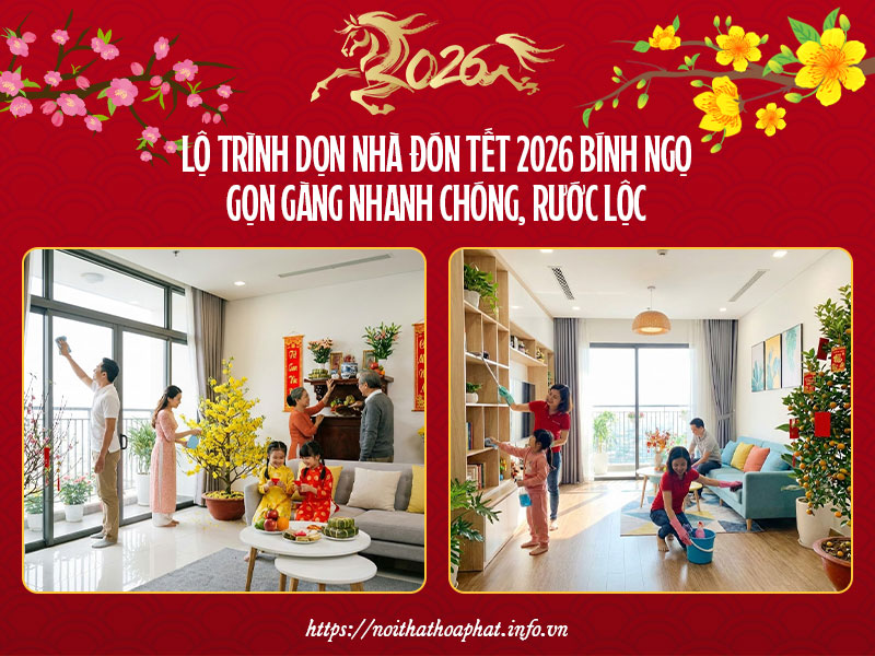dọn nhà đón Tết 2026 Bính Ngọ