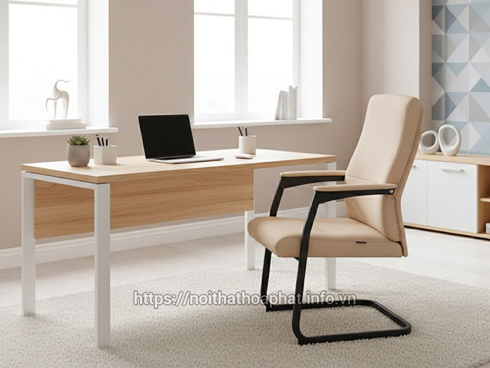 Ghế chân quỳ bọc da cao cấp