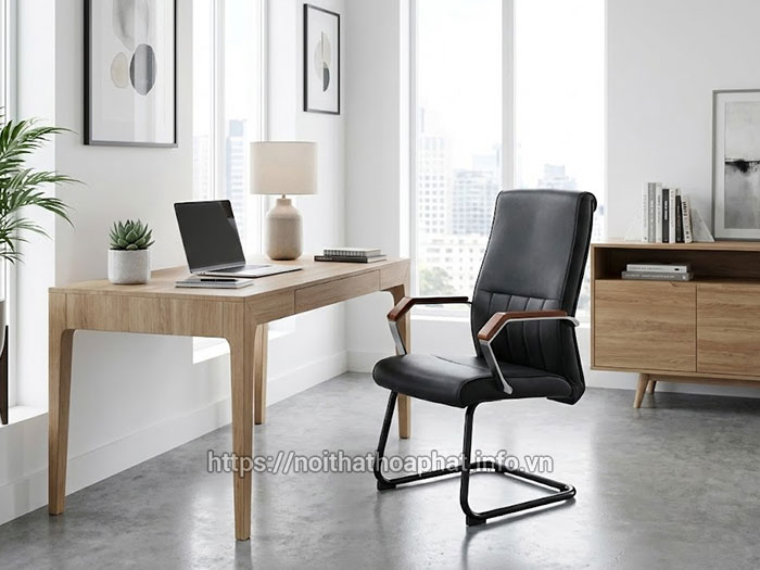 Ghế chân quỳ bọc da Hòa Phát