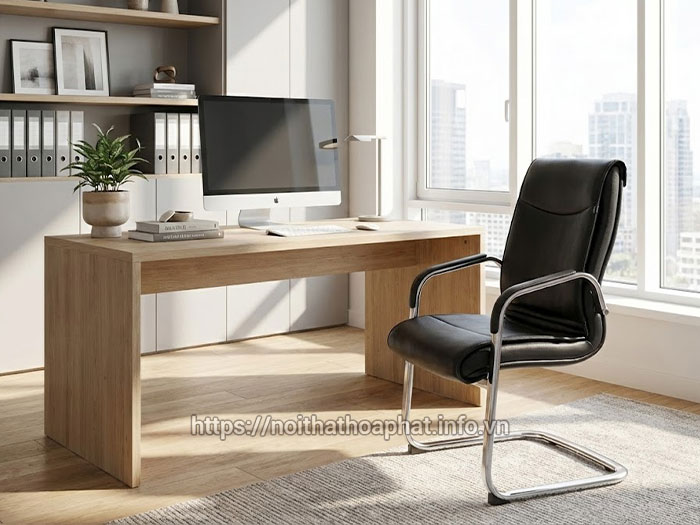 Ghế chân quỳ bọc da Hòa Phát