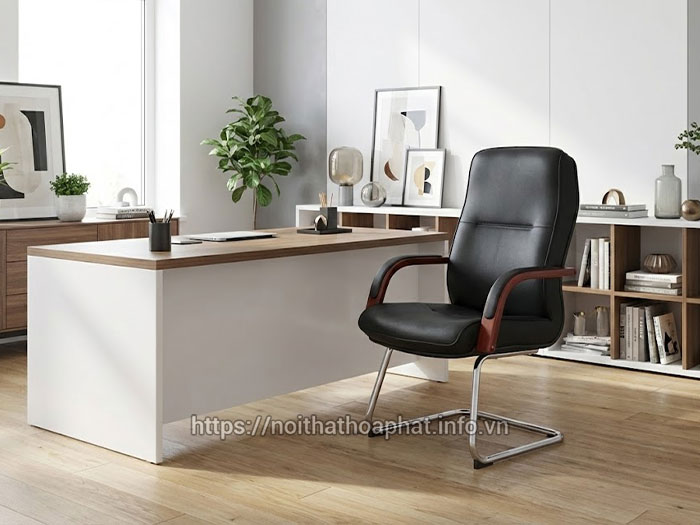Ghế chân quỳ bọc da Hòa Phát