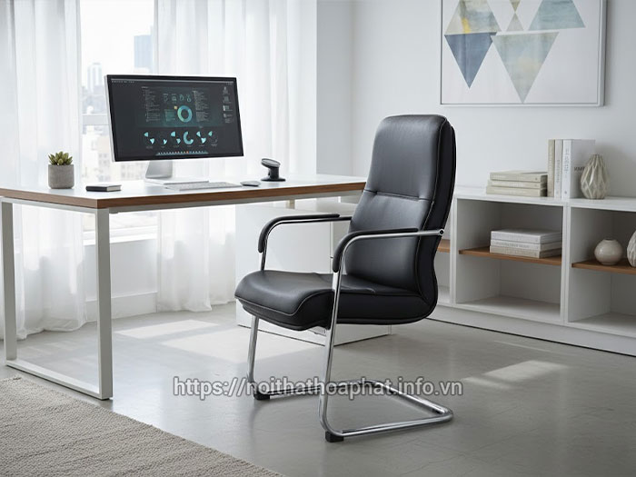 Ghế chân quỳ đệm da