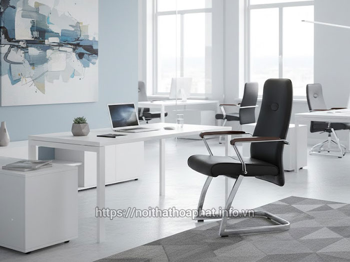 Ghế chân quỳ đệm da