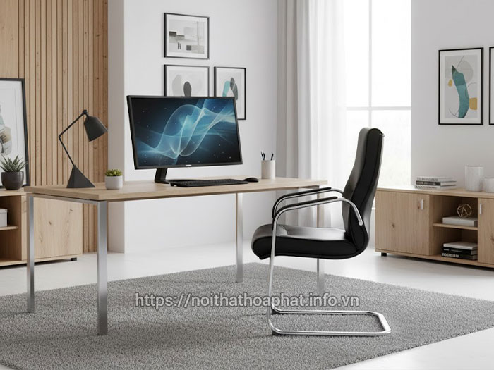 Ghế chân quỳ đệm da