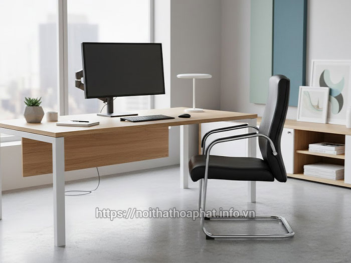 Ghế chân quỳ đệm da