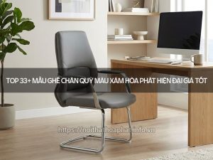 Ghế chân quỳ màu xám