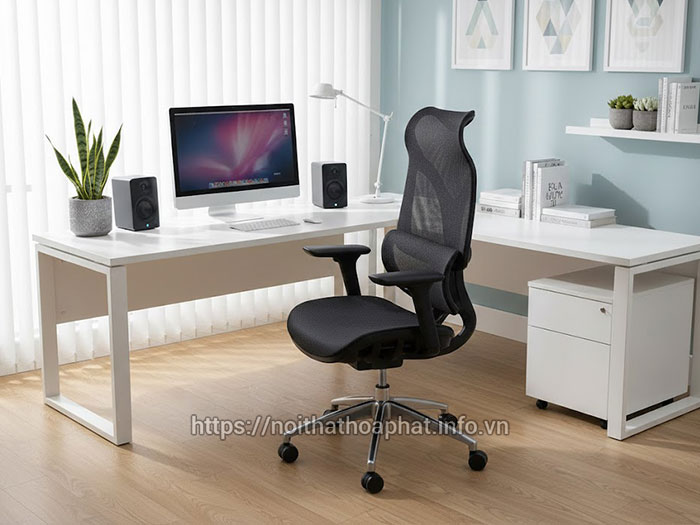 Ghế công thái học màu đen