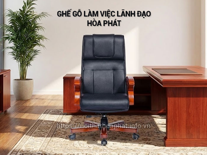 Ghế gỗ làm việc lãnh đạo