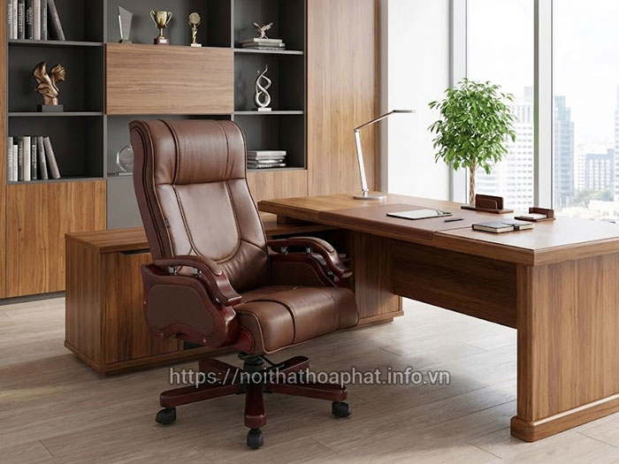 Ghế gỗ làm việc lãnh đạo