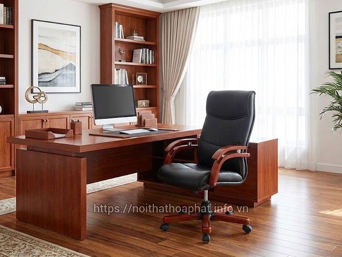 Ghế gỗ làm việc lãnh đạo