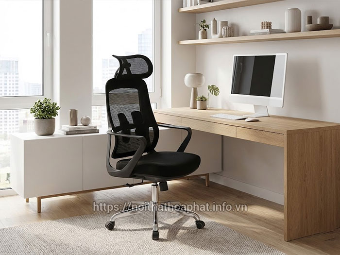 Ghế xoay có tựa đầu Hòa Phát