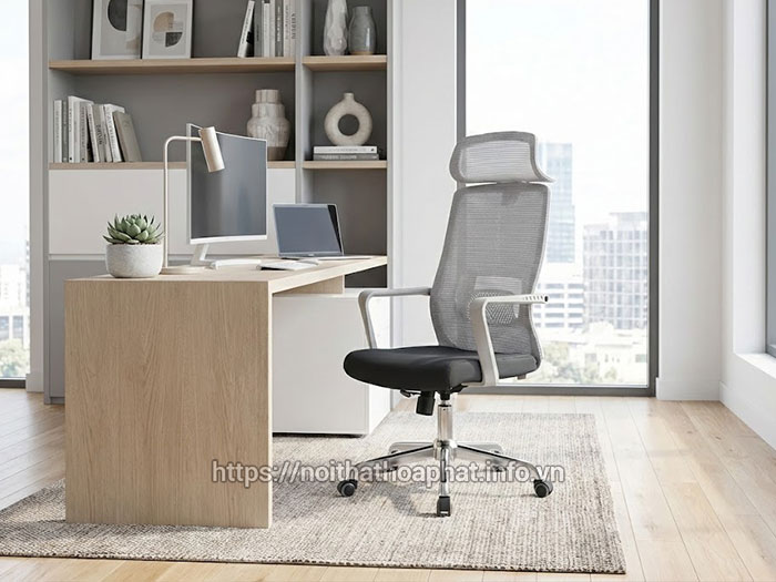 Ghế xoay có tựa đầu Hòa Phát