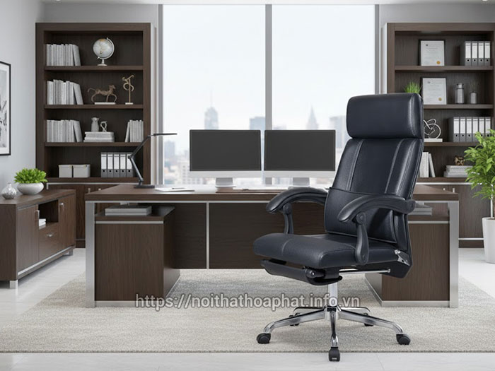 Ghế xoay da lãnh đạo