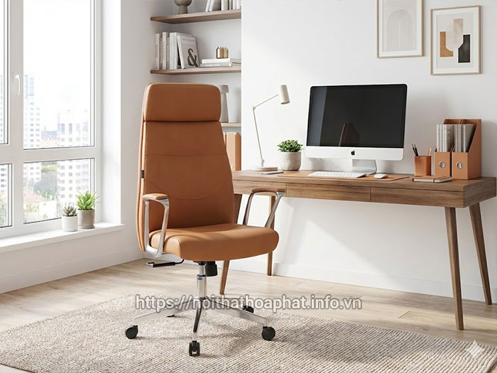 Ghế xoay Hòa Phát bọc da