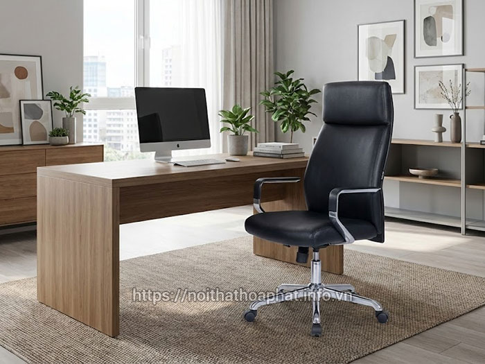 Ghế xoay Hòa Phát bọc da