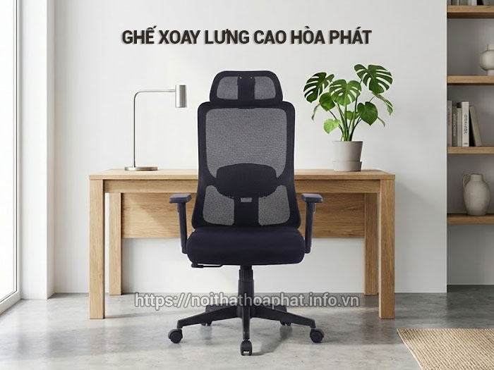 Ghế xoay lưng cao Hòa Phát