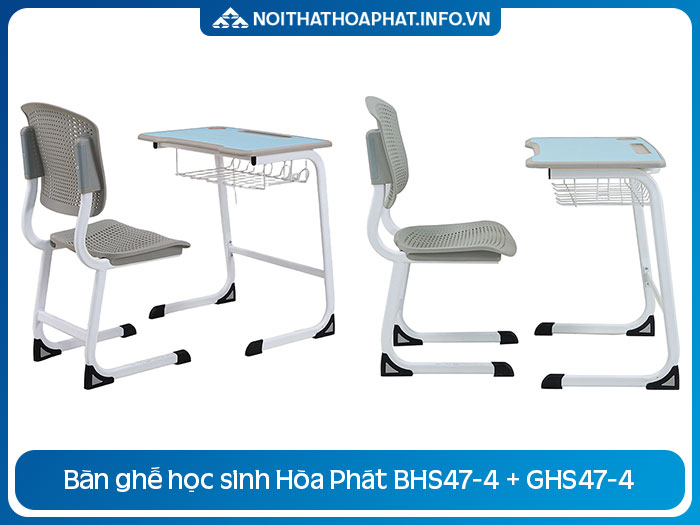 Bàn ghế học sinh Hòa Phát BHS47-4 + GHS47-4
