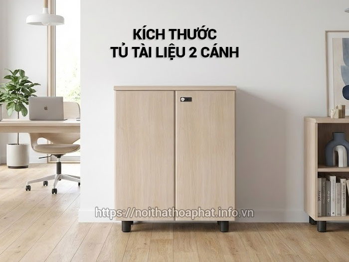 Kích thước tủ tài liệu 2 cánh