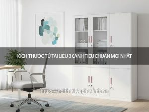 Kích thước tủ tài liệu 3 cánh