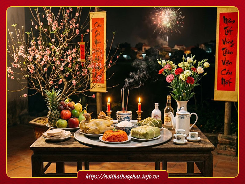 Mâm cúng giao thừa 2026