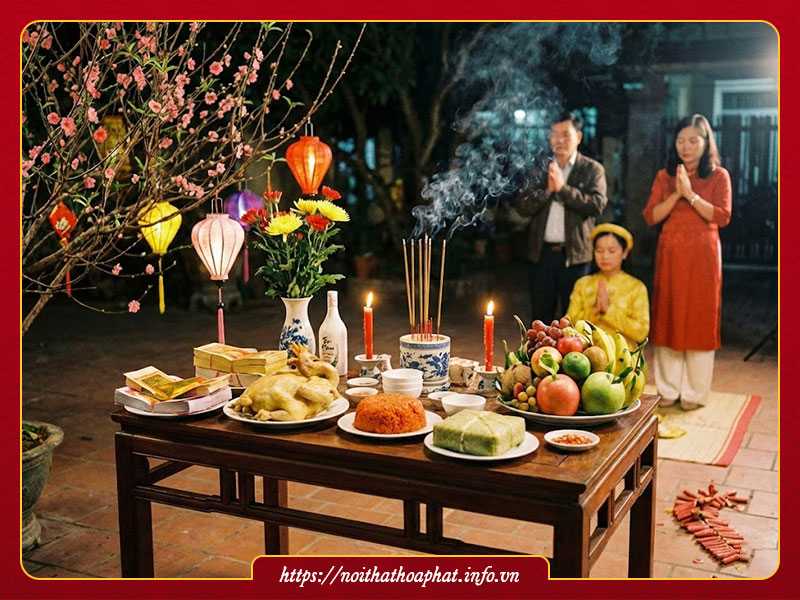 Mâm cúng giao thừa 2026
