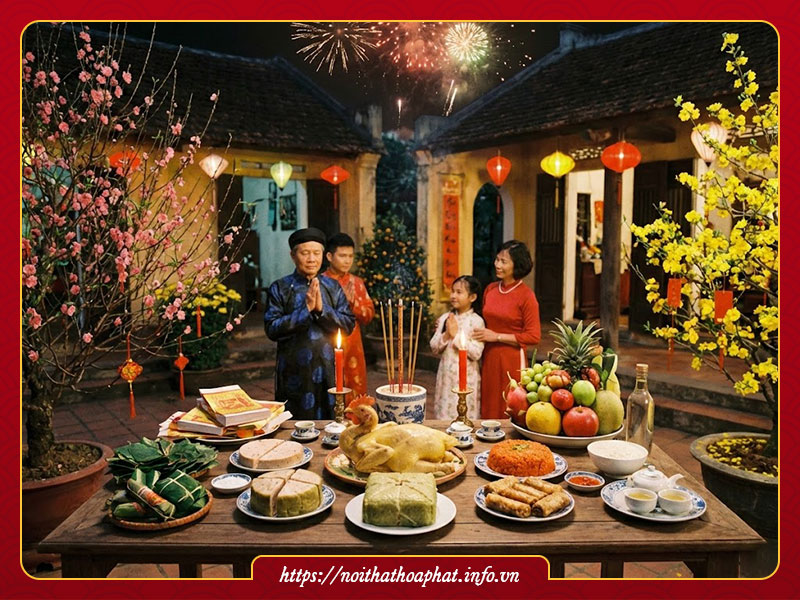 Mâm cúng giao thừa 2026