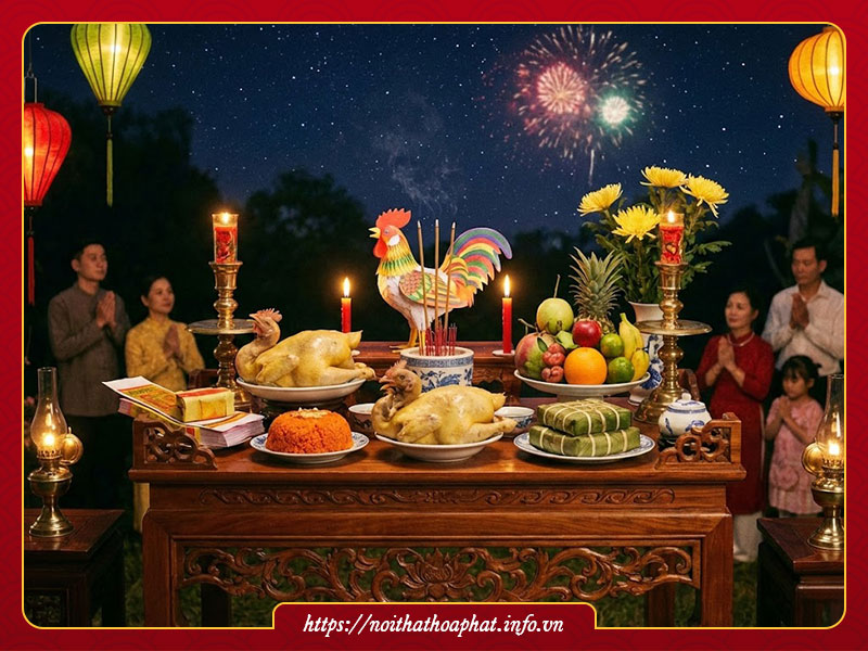 Mâm cúng giao thừa 2026