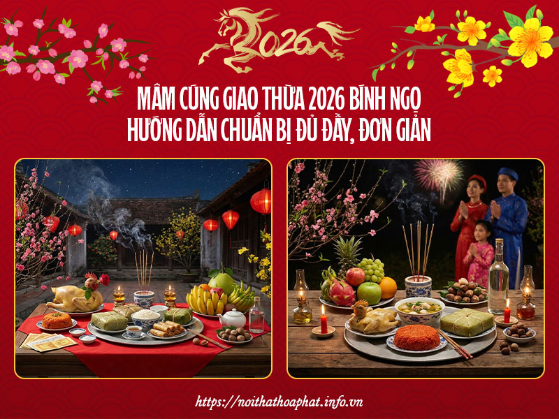 Mâm cúng giao thừa 2026