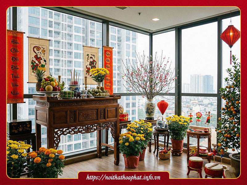 Trang trí Tết xưa đơn giản