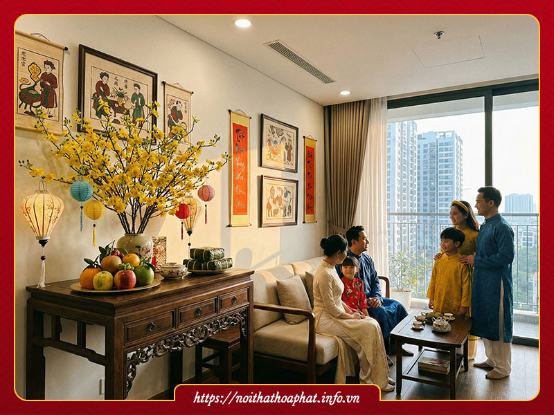 Trang trí Tết xưa đơn giản