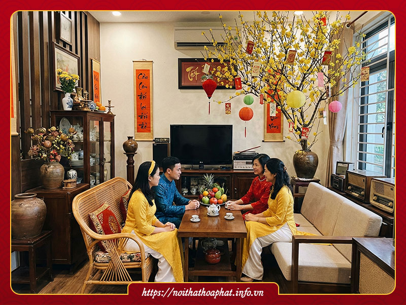 Trang trí Tết xưa đơn giản