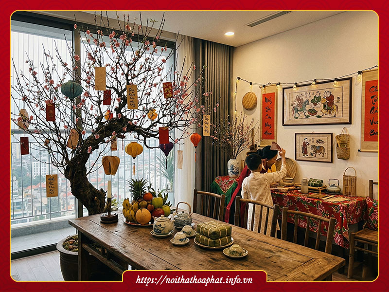 Trang trí Tết xưa đơn giản
