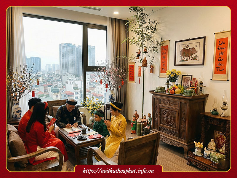 Trang trí Tết xưa đơn giản