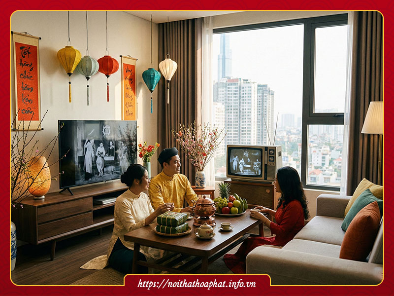 Trang trí Tết xưa đơn giản