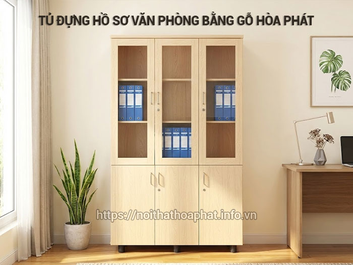 Tủ đựng hồ sơ văn phòng bằng gỗ