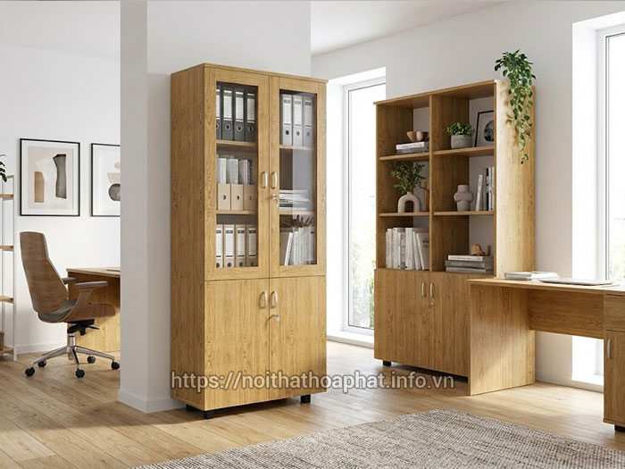 Tủ gỗ hồ sơ 2 cánh