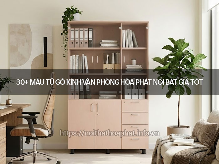 Tủ gỗ kính văn phòng