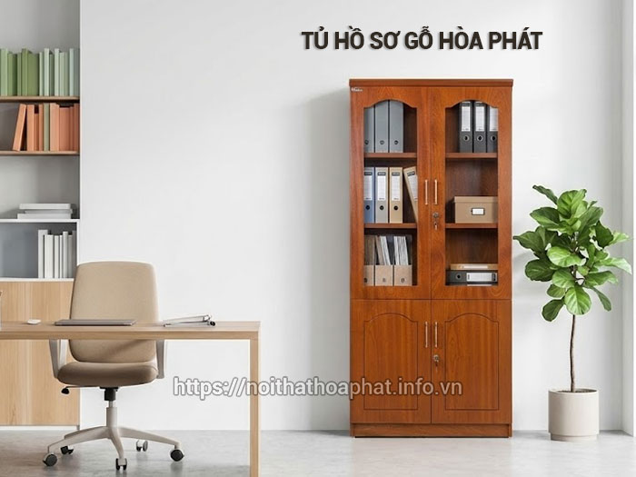 Tủ hồ sơ gỗ Hòa Phát