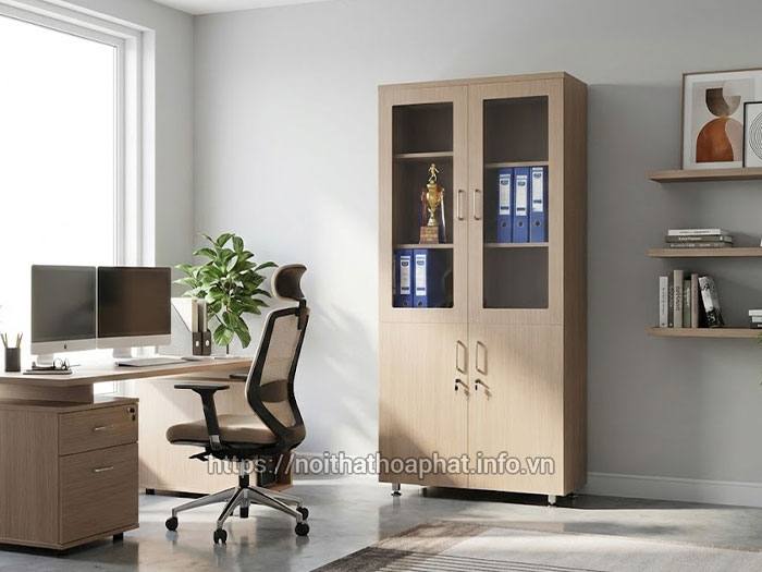 Tủ hồ sơ gỗ Hòa Phát