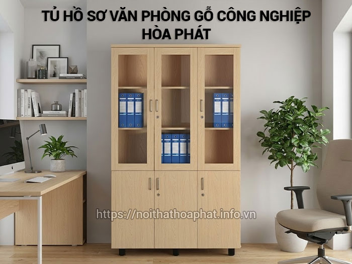 Tủ hồ sơ văn phòng gỗ công nghiệp