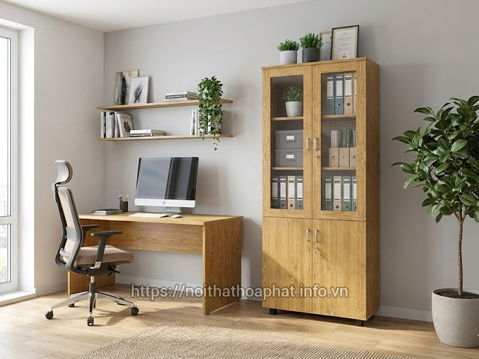 Tủ hồ sơ văn phòng gỗ công nghiệp