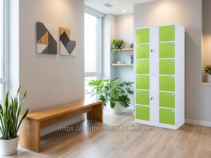 Tủ locker Hòa Phát 12 ngăn