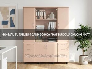 Tủ tài liệu 4 cánh gỗ