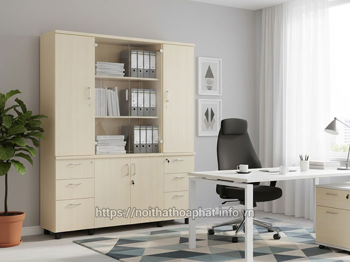 Tủ tài liệu 4 cánh kính