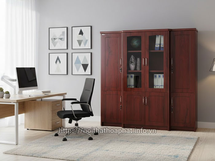 Tủ tài liệu 4 cánh kính